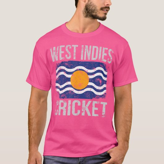 West Indies Cricket West Indian Flag Cricket T-Shirt (Vorderseite)