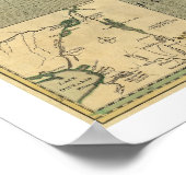 West Indies & North America Map - 1774 Poster (Ecke)