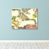 West IndiesPanoramablick KarteWestindien Leinwanddruck (Insitu (Holzboden))