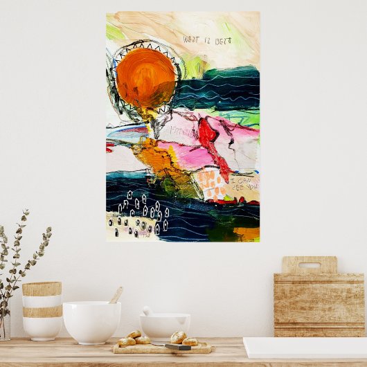 West is Best Poster (Küche)