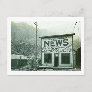 West Kootenay, British Columbia, Kanada Vintag Postkarte