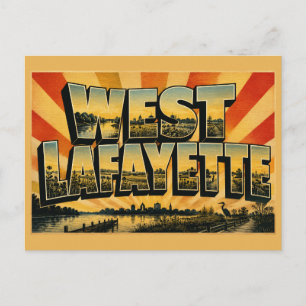 West Lafayette Indiana River Prairie Feuchtgebiets Postkarte
