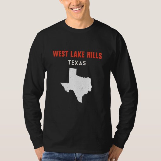 West Lake Hills Texas USA State America Travel Tex T-Shirt (Vorderseite)