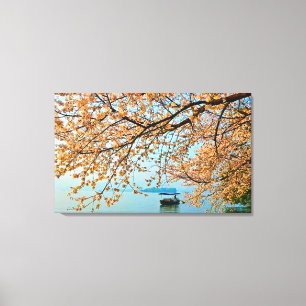 West Lake in Hangzhou, China Stretched Leinwand Pr