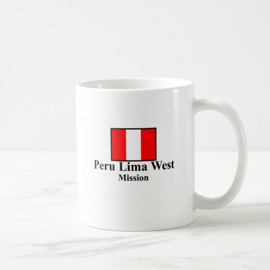 West-LDS Auftrag-Tasse Perus aus Lima Kaffeetasse (Rechts)