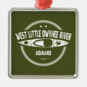 West Little Owyhee River Idaho Kayaking Ornament Aus Metall