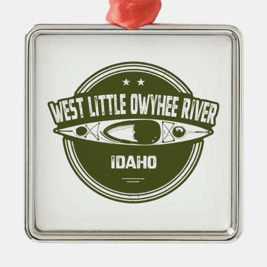 West Little Owyhee River Idaho Kayaking Ornament Aus Metall (Vorne)