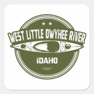 West Little Owyhee River Idaho Kayaking Quadratischer Aufkleber