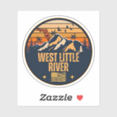 West Little River, Florida Aufkleber (Blatt)
