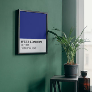 West London Pensioner Blue - Vollbreite Poster