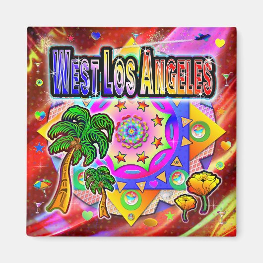 West Los Angeles Tropical Friends Magnet (Vorne)