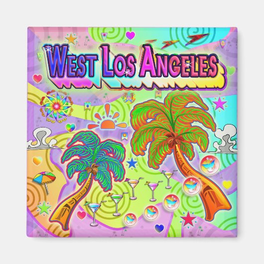 West Los Angeles Urlaub Ziel Magnet (Vorne)