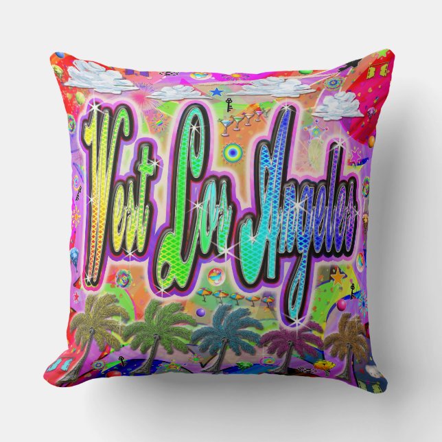 West Los Angeles Vista Express Pillow Kissen (Vorderseite)