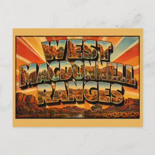 West MacDonnell Ranges NT Australien Wüstenoasen Postkarte