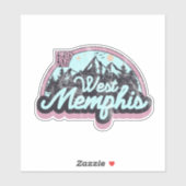 West Memphis, Arkansas Sticker (Blatt)