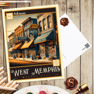 West Memphis, Arkansas Vintage Ansichtskarte Postkarte