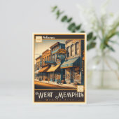 West Memphis, Arkansas | Vintage Postkarte (Stehend Vorderseite)