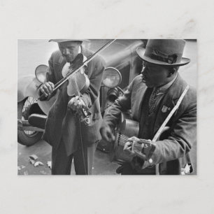 West Memphis Straßenmusiker, 1935 Postkarte