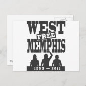 West Memphis Three Postkarte (Vorne/Hinten)