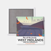 West Midlands, Vereinigtes Königreich Magnet (Vorderseite/Rückseite)