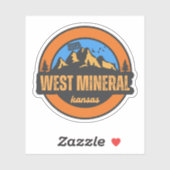 West Mineral, Kansas Aufkleber (Blatt)