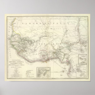 West Mittel Afrika - West-Zentralafrika Poster