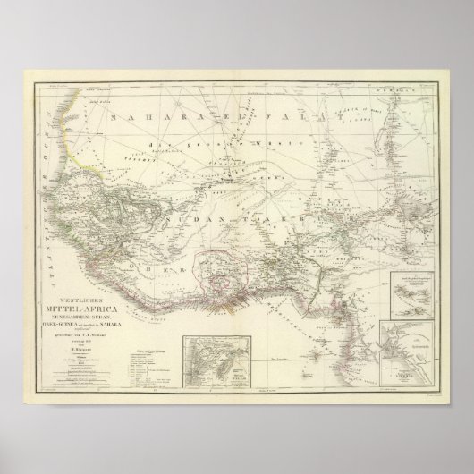 West Mittel Afrika - West-Zentralafrika Poster (Vorne)