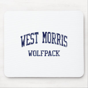 West Morris High School Hs Chester Nj Vintage Srts Mousepad