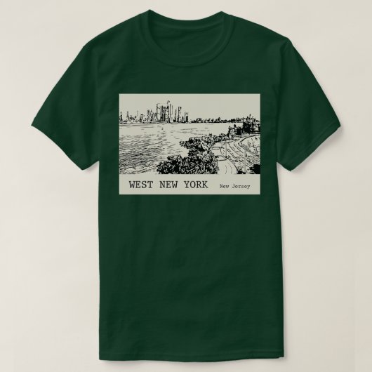 West New York New Jersey T-Shirt (Design vorne)