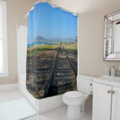 West Oahu Hawaii Mountains and Railroad Duschvorhang (Beispiel)