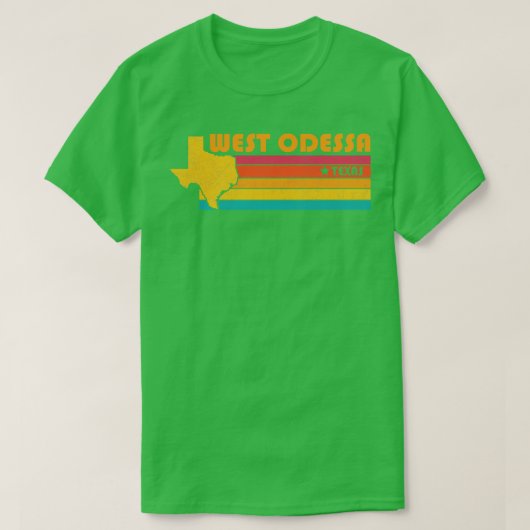 West Odessa Texas Vintage Distressed Souvenir T-Shirt (Design vorne)
