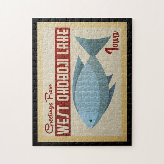West Okoboji Seen Fischen Puzzle (Vertikal)