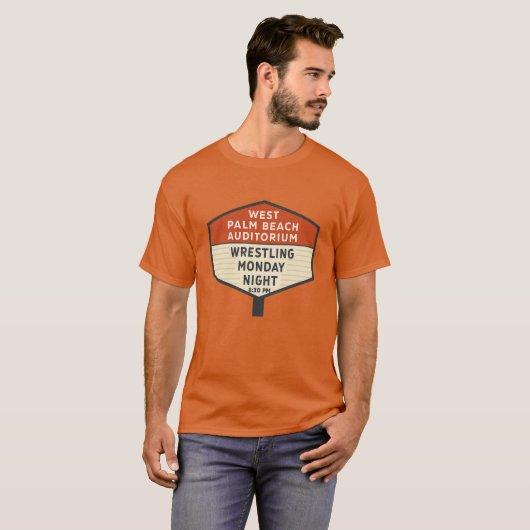 West Palm Beach Auditorium Marquee Wrestling Shirt (Vorne ganz)