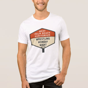West Palm Beach Auditorium Marquee Wrestling T-Shi Tri-Blend Shirt