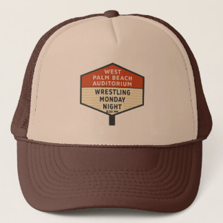 West Palm Beach Auditorium Wrestling Trucker Hut Truckerkappe