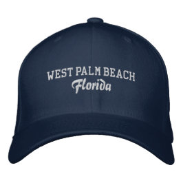 West Palm Beach bestickt mit Baseballhut Bestickte Baseballkappe