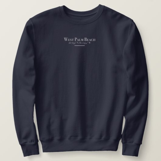 West Palm Beach Crewneck Sweatshirt (Design vorne)