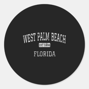 West Palm Beach Florida Fl Vintage Runder Aufkleber