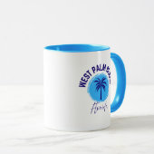 West Palm Beach Florida Kaffeetasse (VorderseiteRechts)