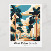 West Palm Beach Florida Kunst, Dichtung und Musik Postkarte (Vorderseite)