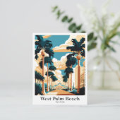 West Palm Beach Florida Kunst, Dichtung und Musik Postkarte (Stehend Vorderseite)