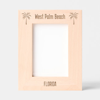 West Palm Beach Florida Laser gravierter Rahmen