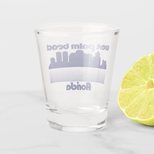 West Palm Beach Florida Schnapsglas (Rückseite)