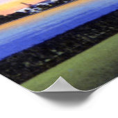 West Palm Beach Florida Skyline bei Sunset Poster (Ecke)