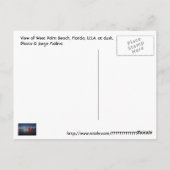 West Palm Beach, Florida, Spiegelungen bei Dämmeru Postkarte (Rückseite)