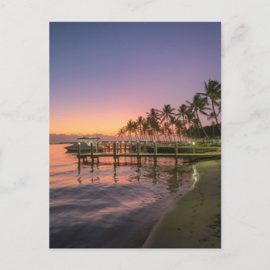 West Palm Beach, Florida, Sunset Postkarte (Vorderseite)