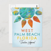 West Palm Beach Florida Sunshine Postkarte (Vorne/Hinten)