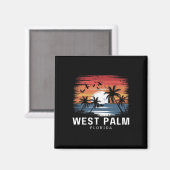West Palm Beach Florida Surfen Surfer Magnet (Vorderseite/Rückseite)