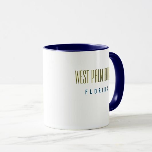 West Palm Beach Florida Tasse (VorderseiteRechts)