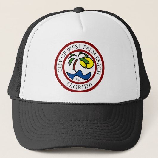 West Palm Beach Florida Truckerkappe (Vorderseite)
